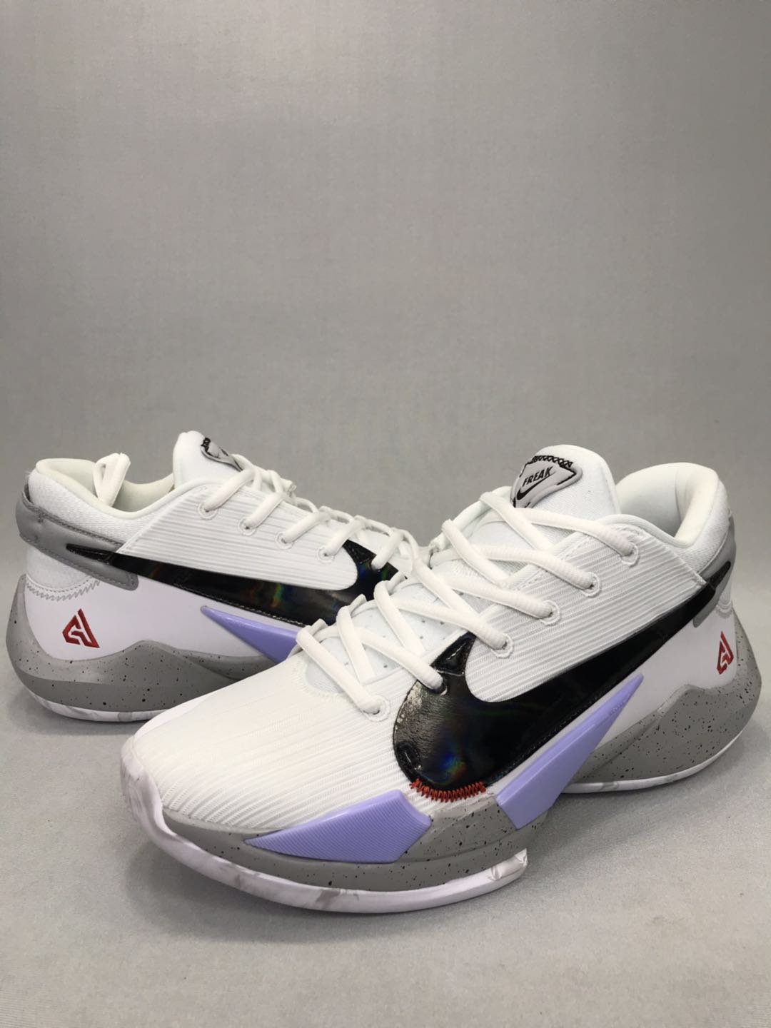 Nike Zoom Freak 2 White Black Purple Cement Shoes